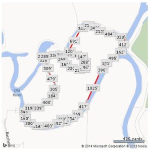 Large lot red outline