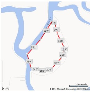 Small lot red outline